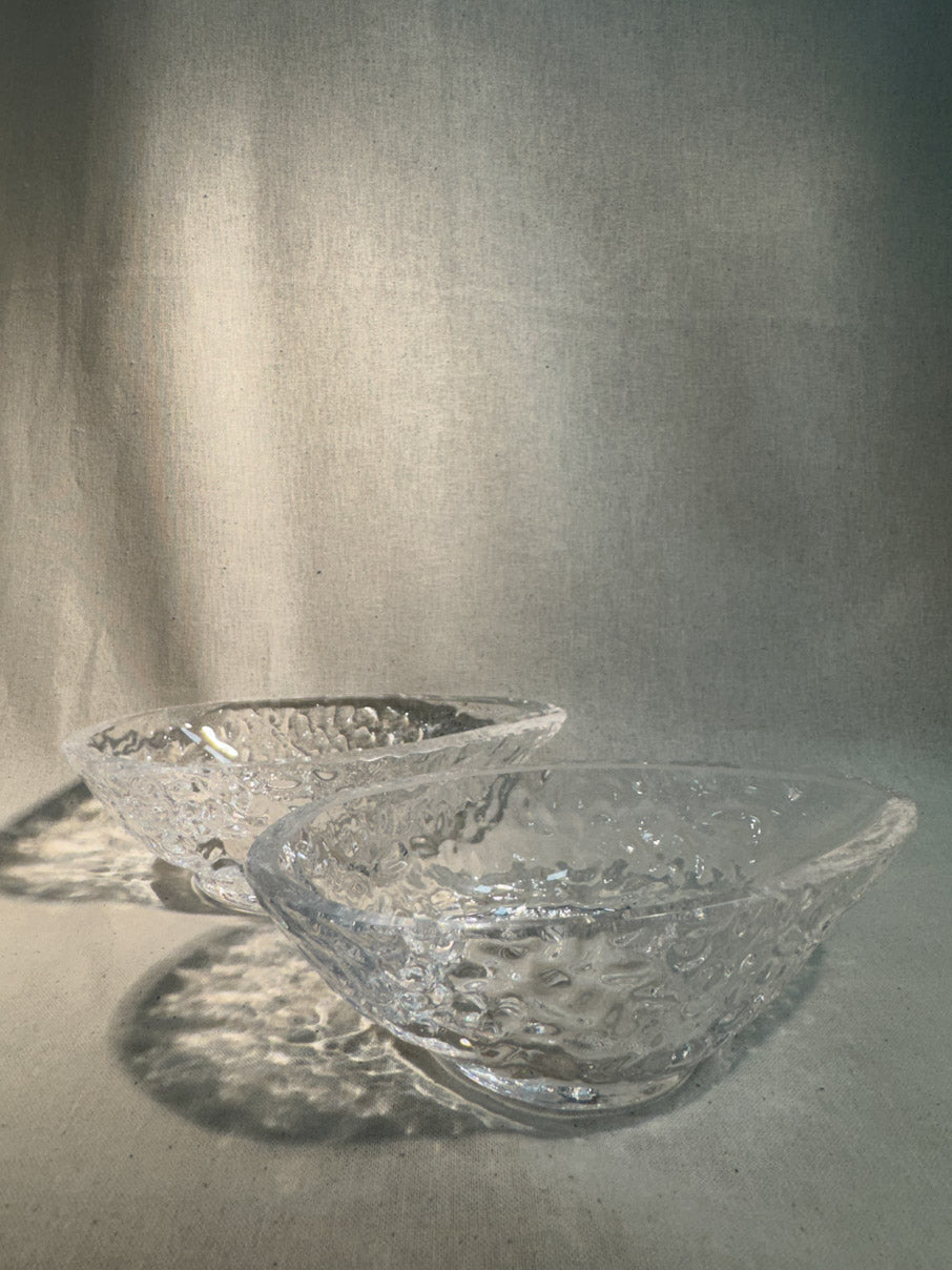 Glass avocado dishes