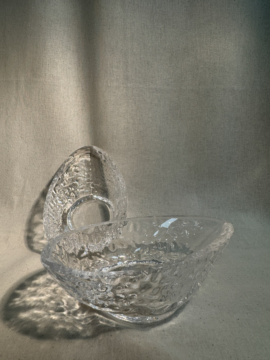 Glass avocado dishes