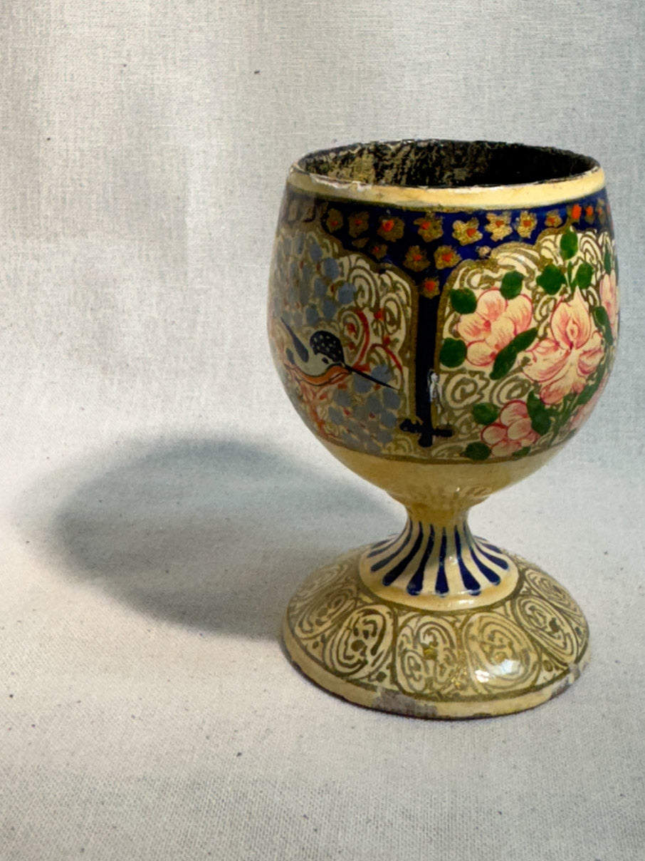 Decorative wooden eggcup