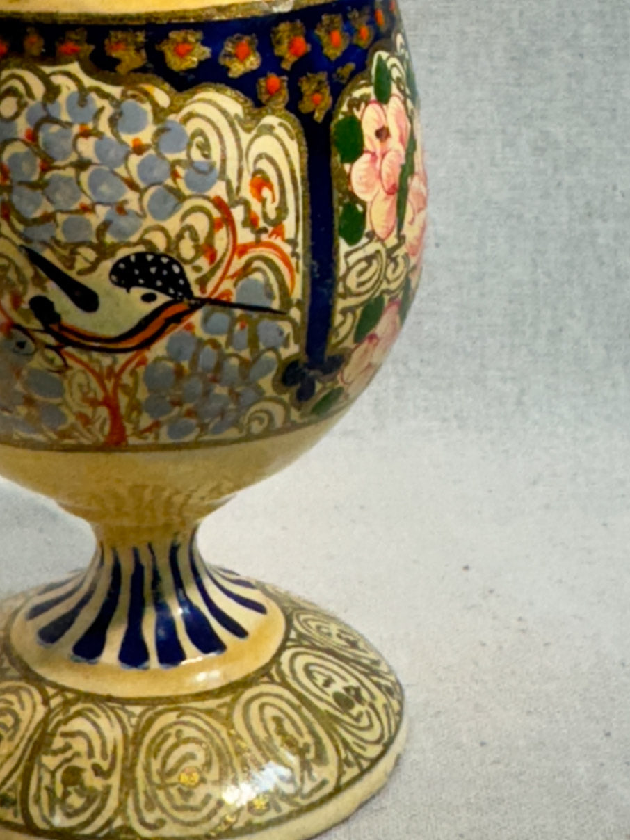 Decorative wooden eggcup