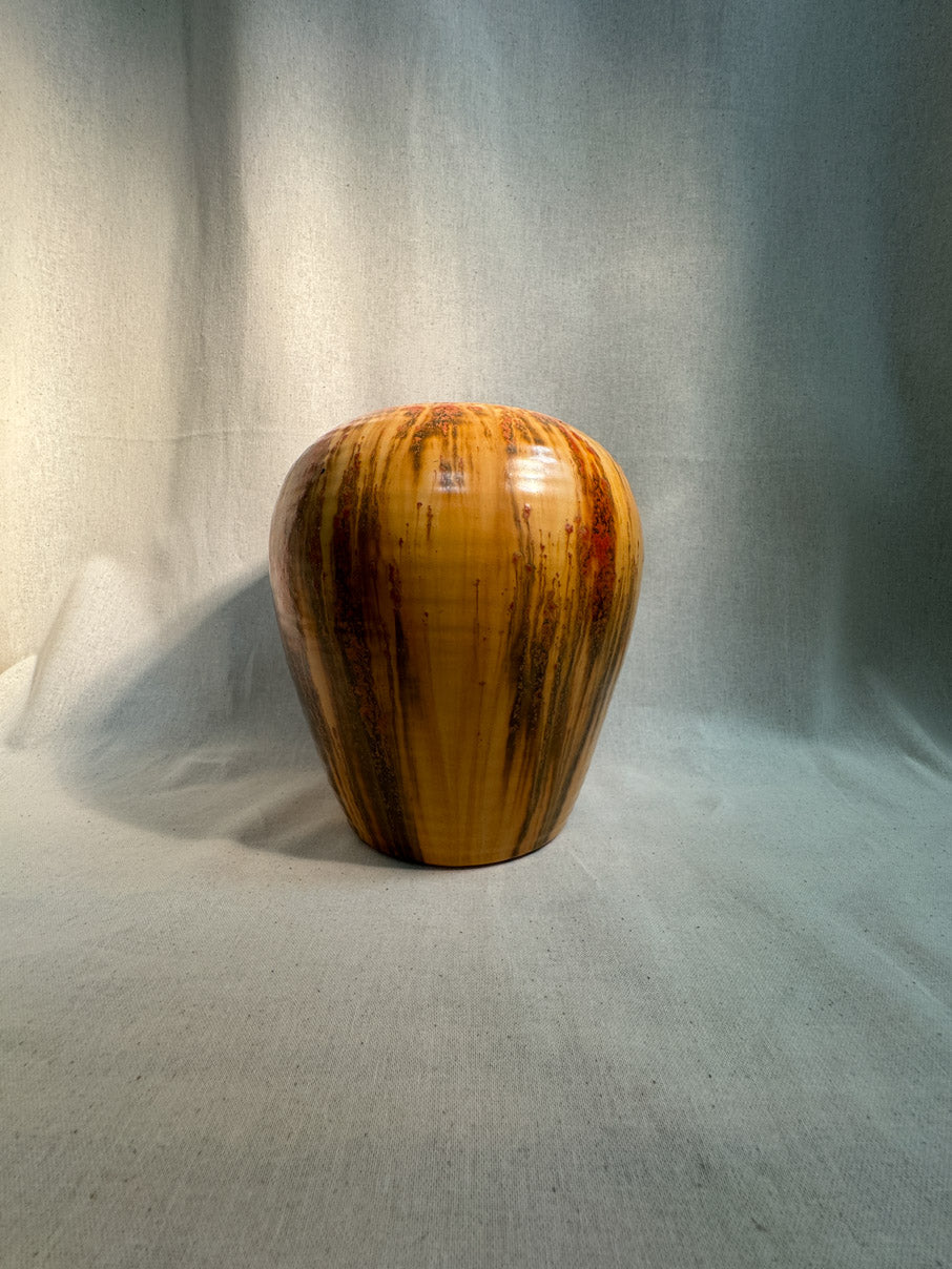 Glazed medium vase