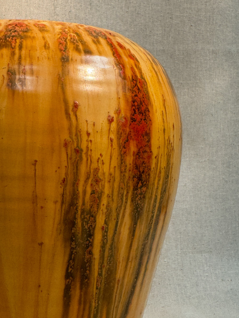 Glazed medium vase