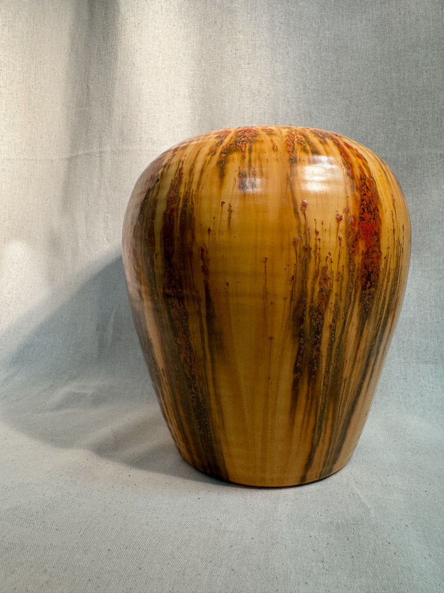 Glazed medium vase