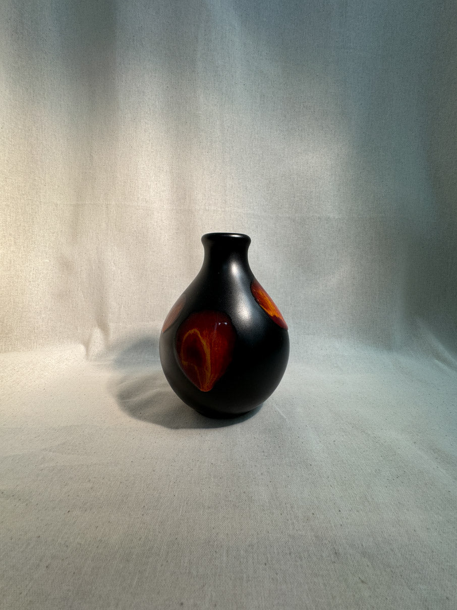 Mid Century Vintage Poole Pottery pottery lava vase