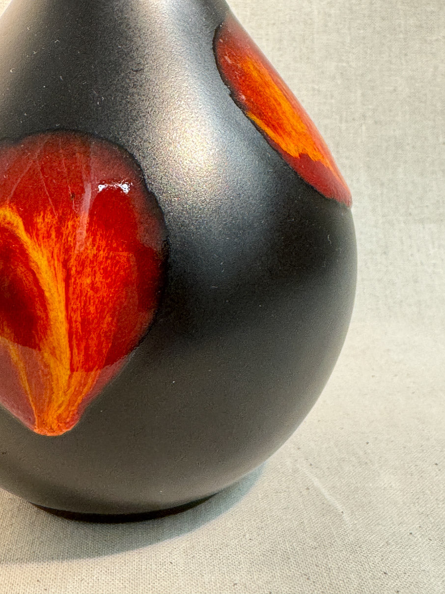 Mid Century Vintage Poole Pottery pottery lava vase