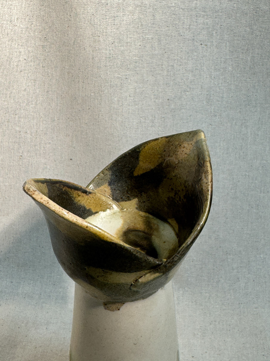 Handmade Finnish ceramic tealight holder