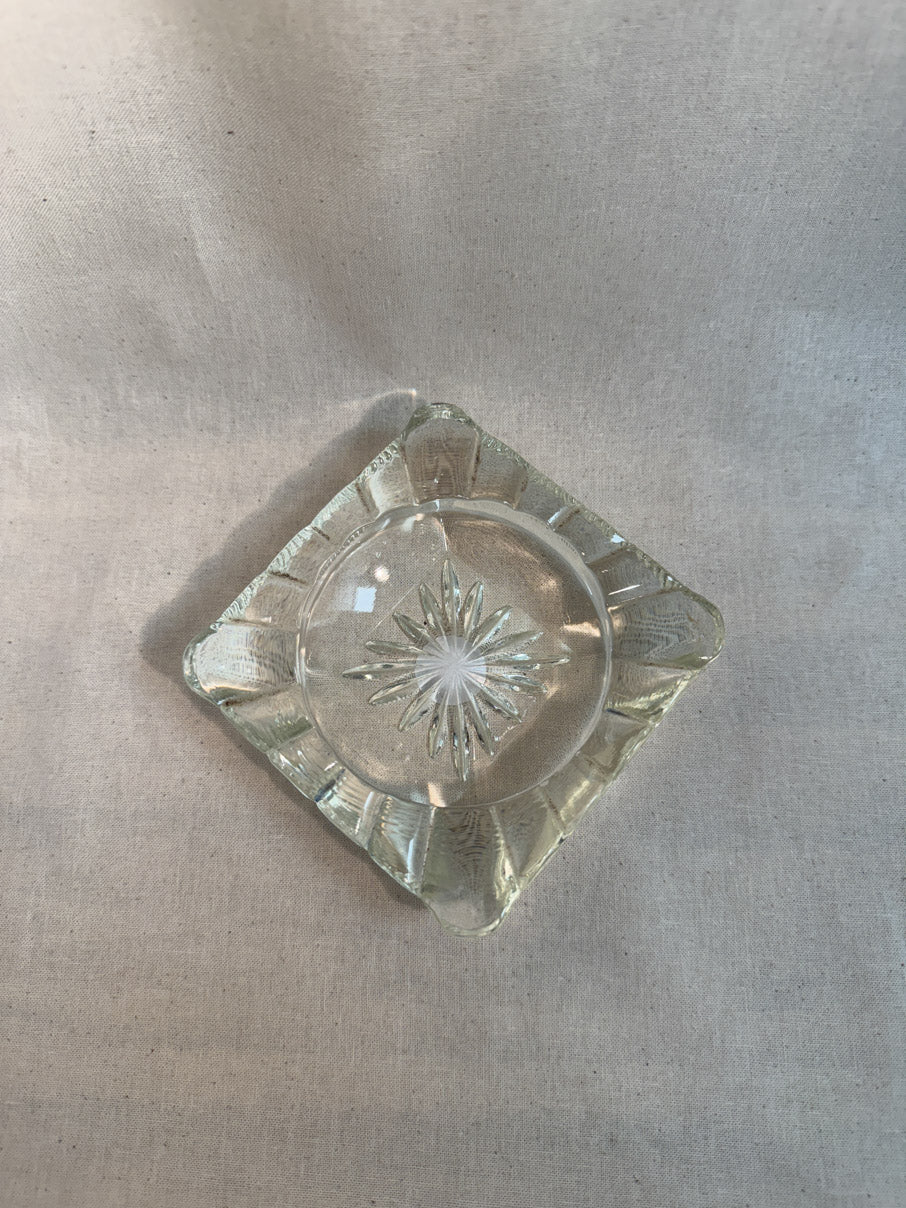 Small glass ashtray