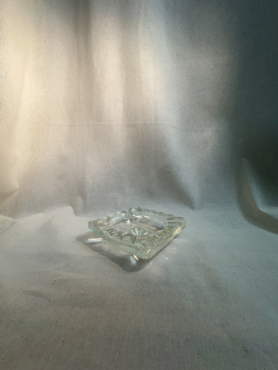 Small glass ashtray