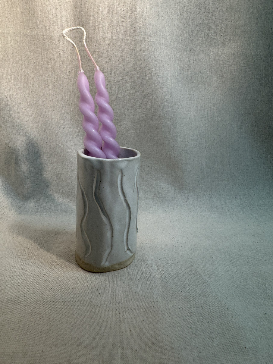 Handmade ceramic bud vase