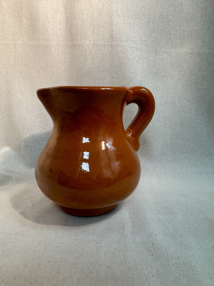 Chubby terracotta jug