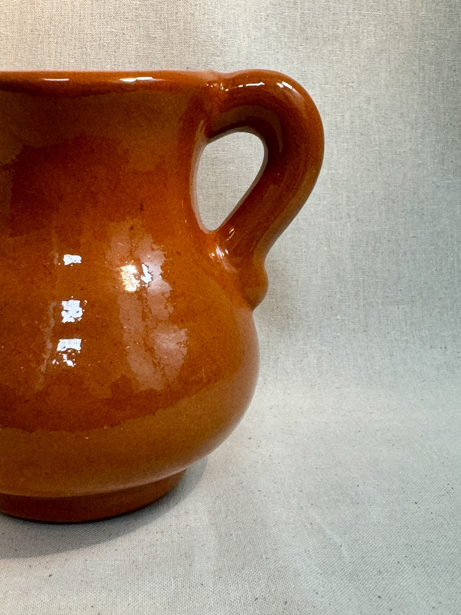 Chubby terracotta jug