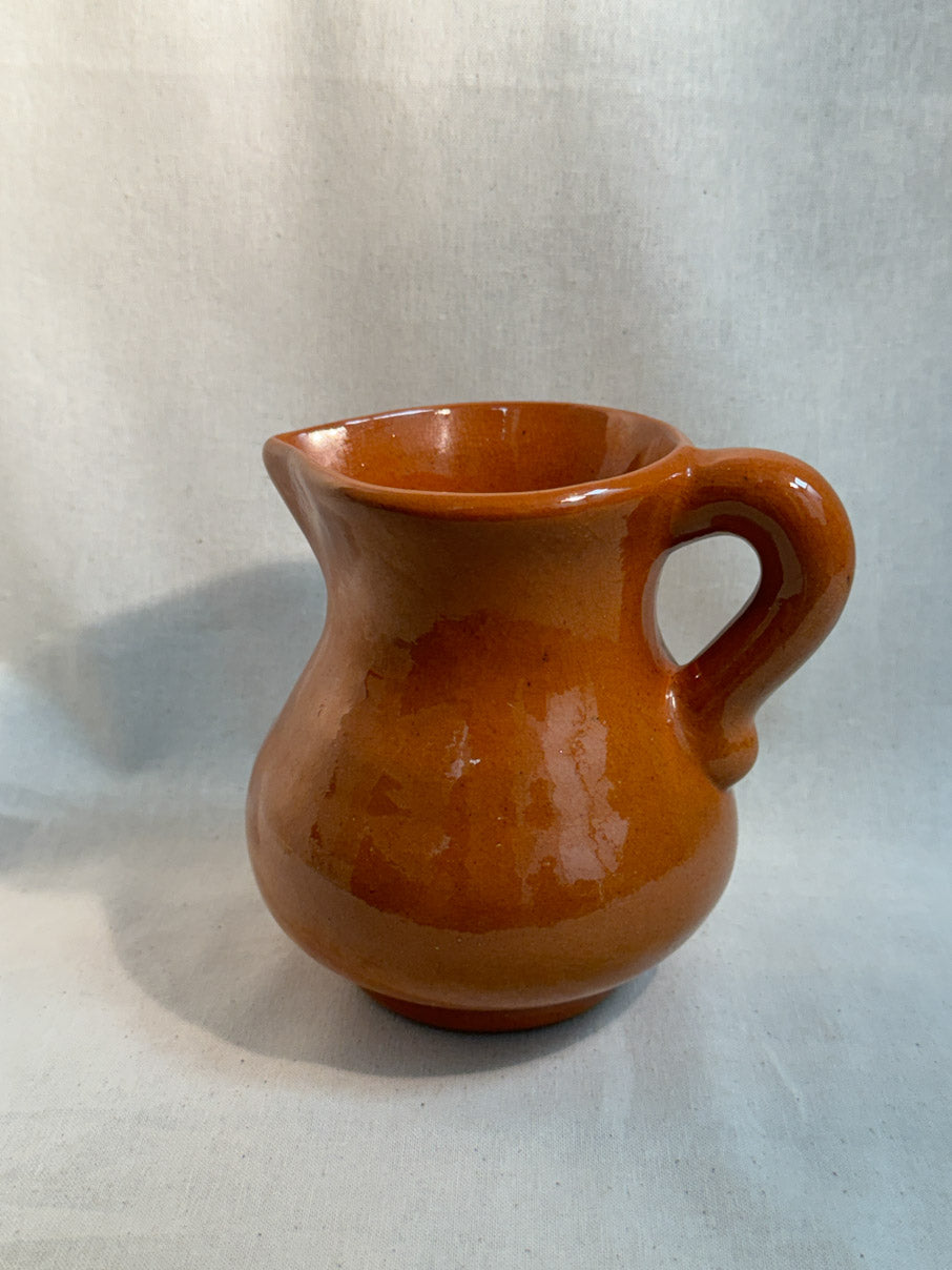 Chubby terracotta jug