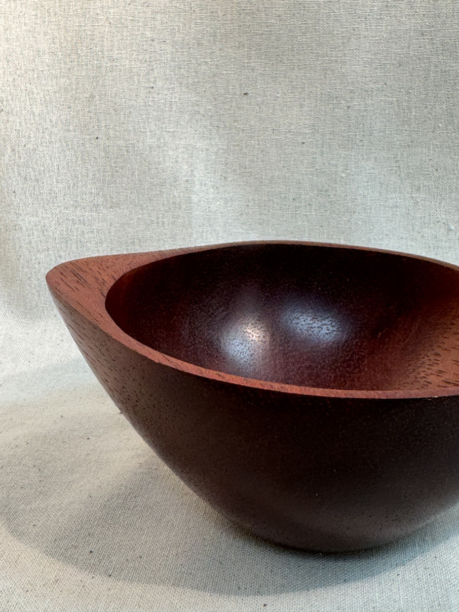 Carved wooden bowl