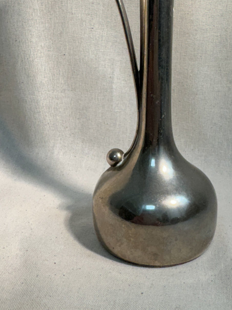 Silver Art Deco bud vase