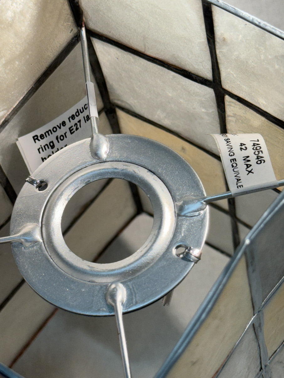 Capiz shell small lampshade