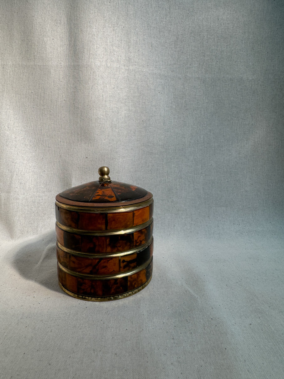 Tortoiseshell coloured jewellery box