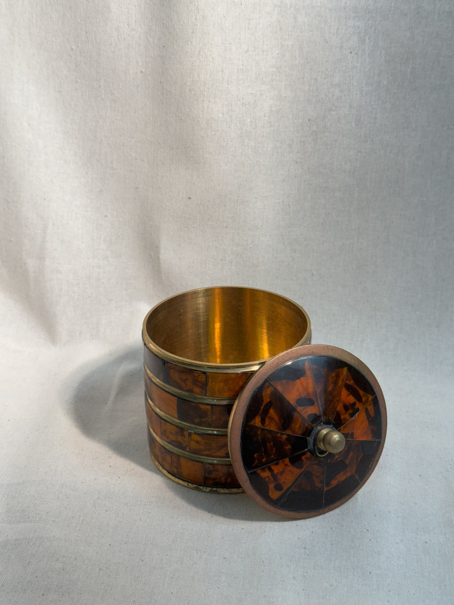 Tortoiseshell coloured jewellery box