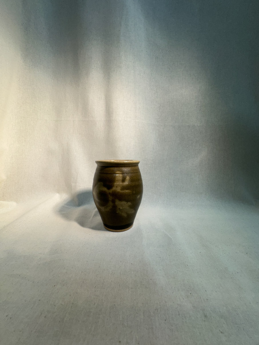 Small glazed ceramic vase