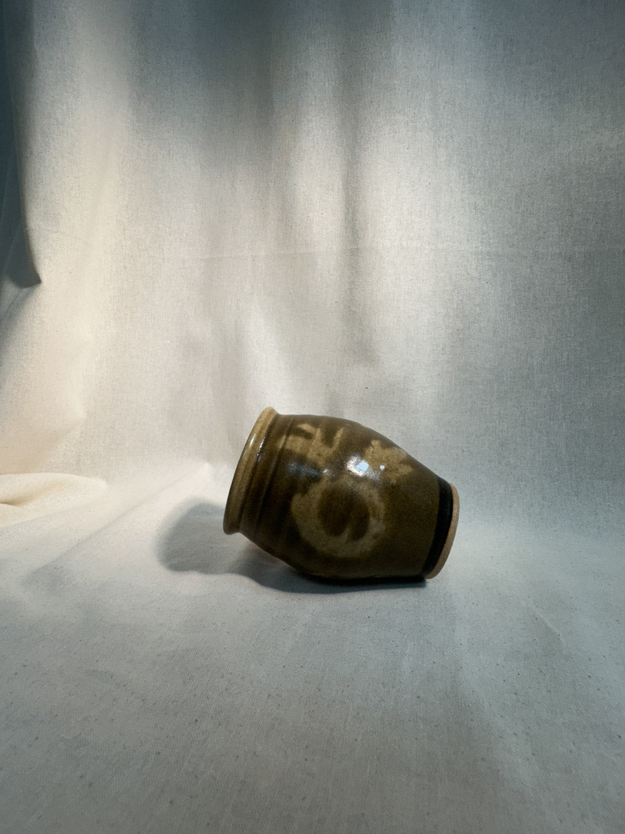 Small glazed ceramic vase