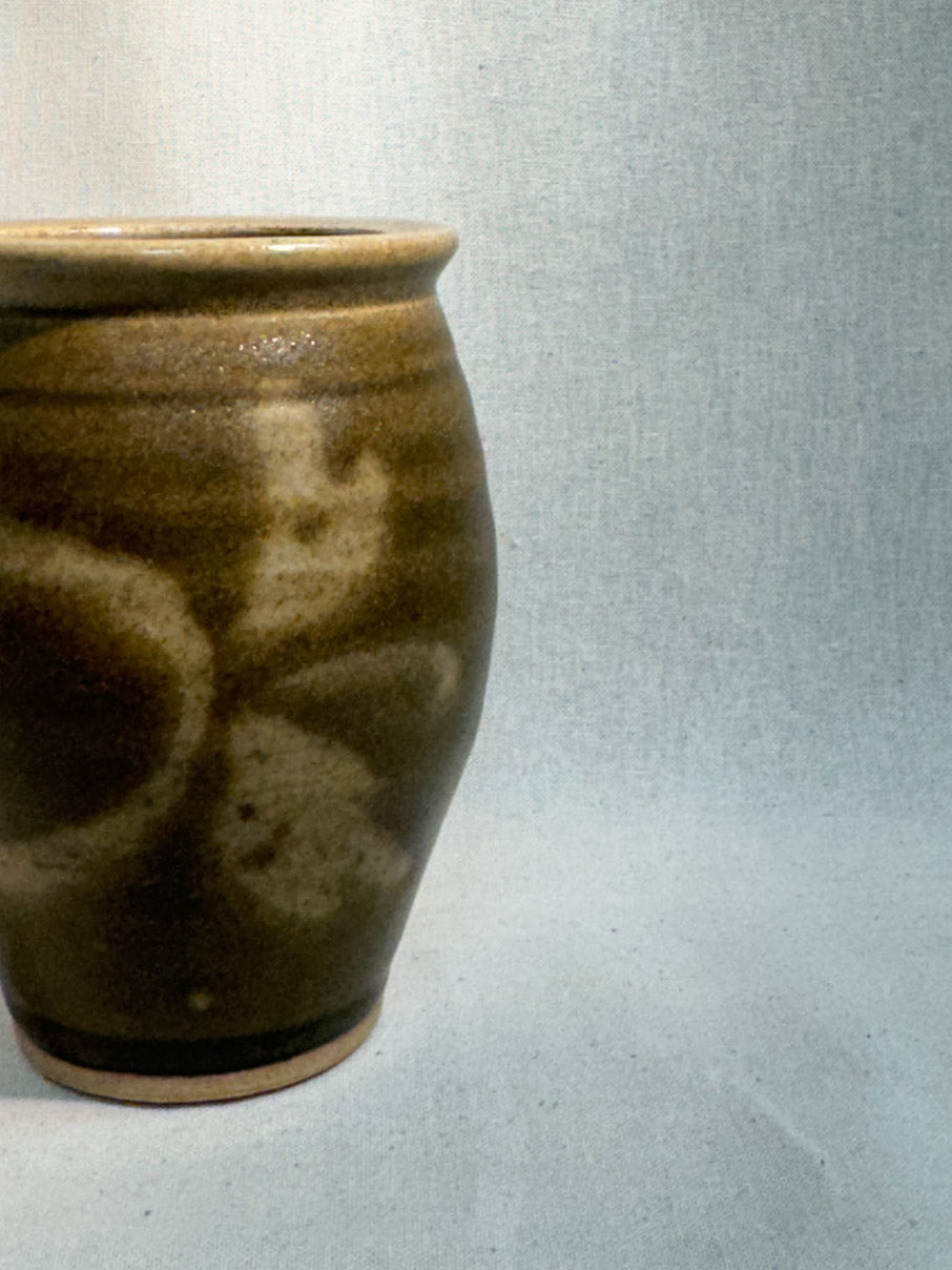 Small glazed ceramic vase