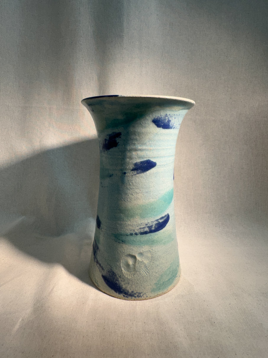 Hand thrown ceramic vase