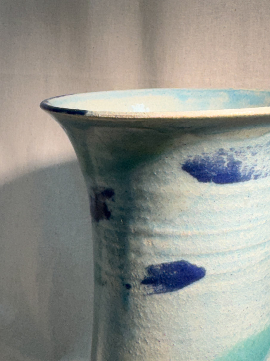 Hand thrown ceramic vase