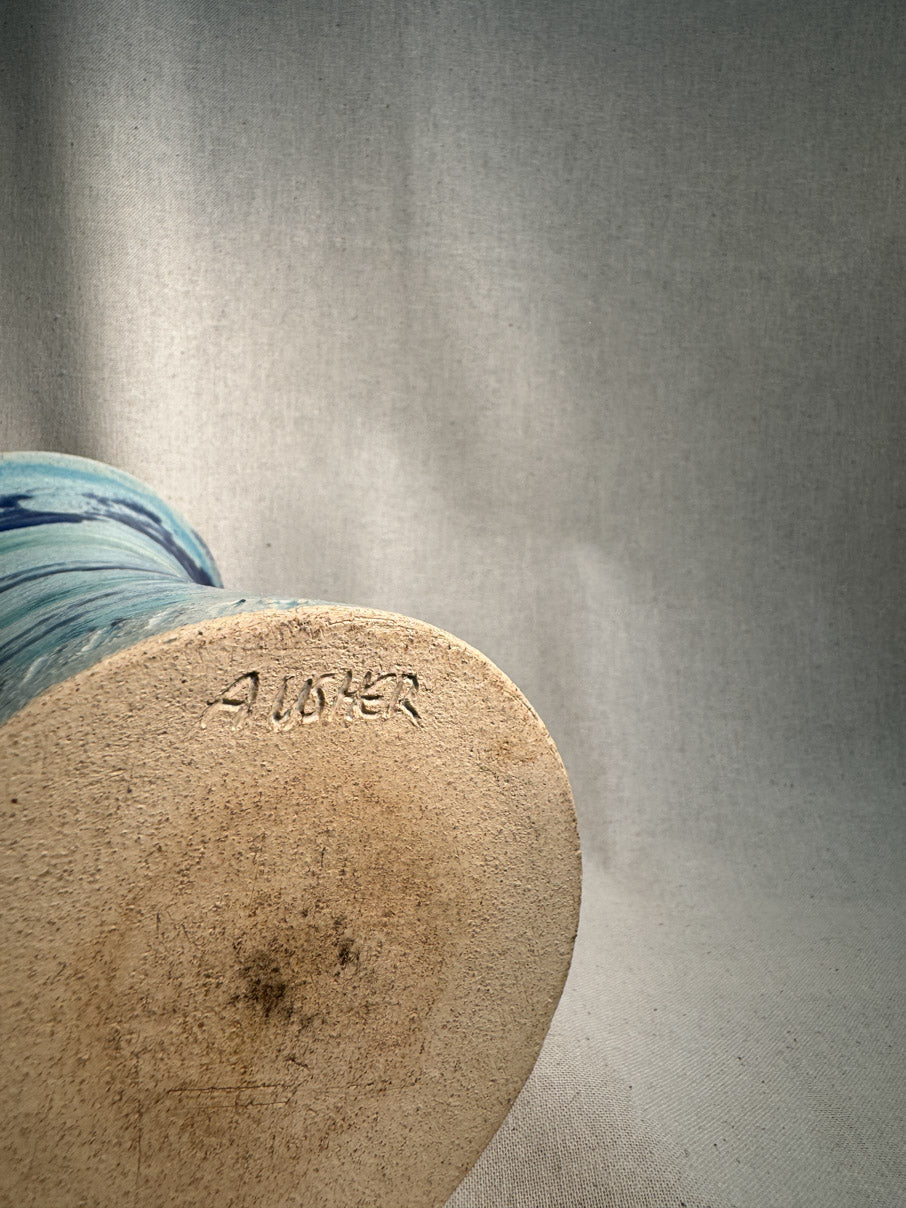 Hand thrown ceramic vase