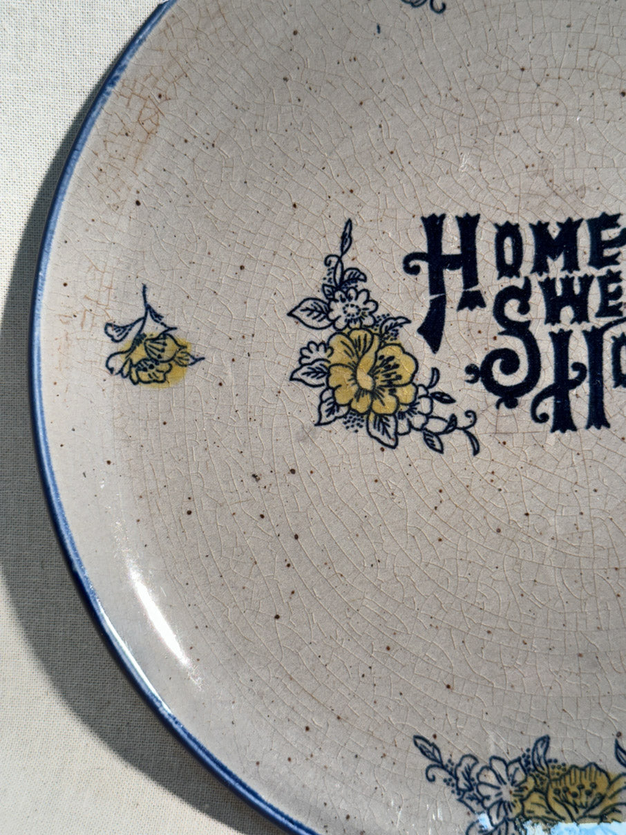 Home Sweet Home - Japanese painted plate