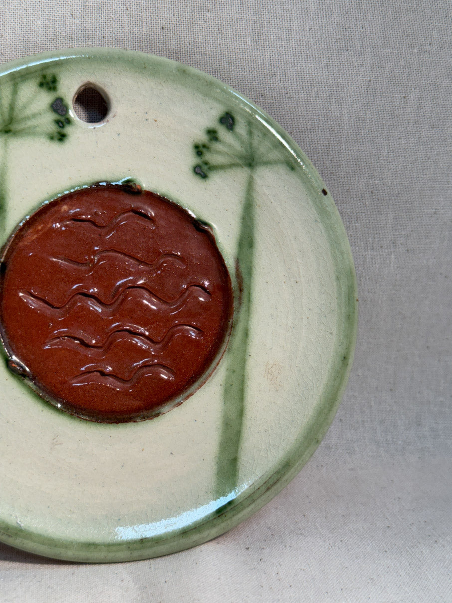 Handmade hanging plate decoration