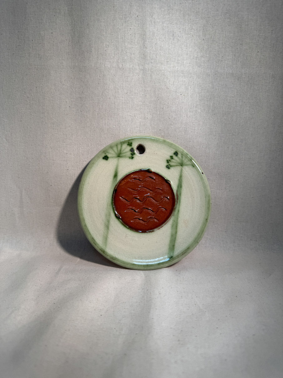 Handmade hanging plate decoration