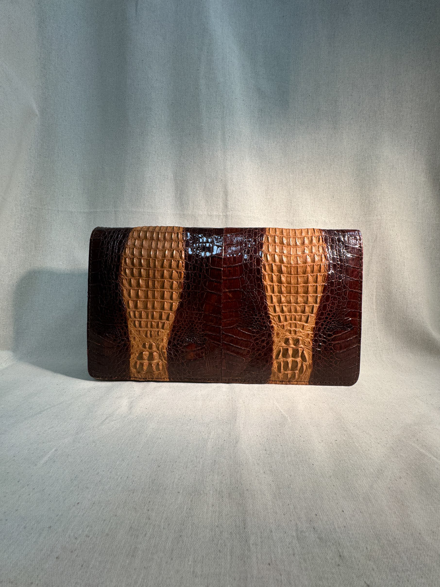 Vintage "Crocodile" Clutch