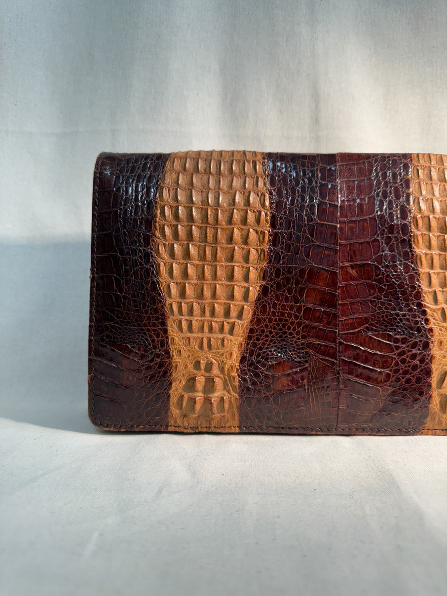 Vintage "Crocodile" Clutch