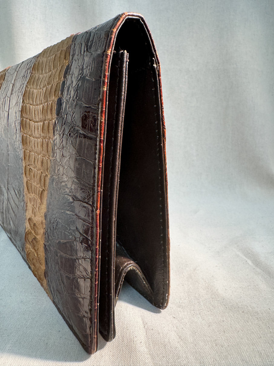 Vintage "Crocodile" Clutch