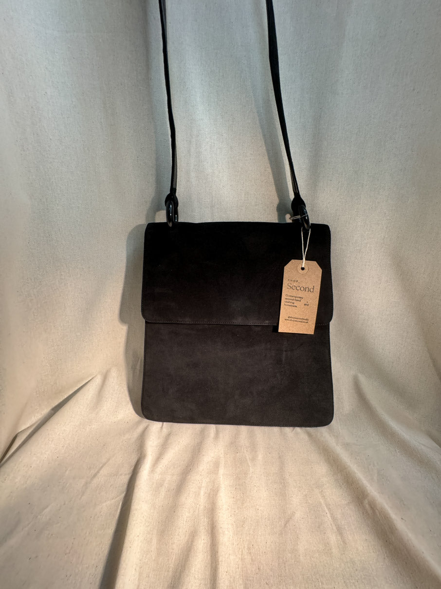 Suede shoulder bag