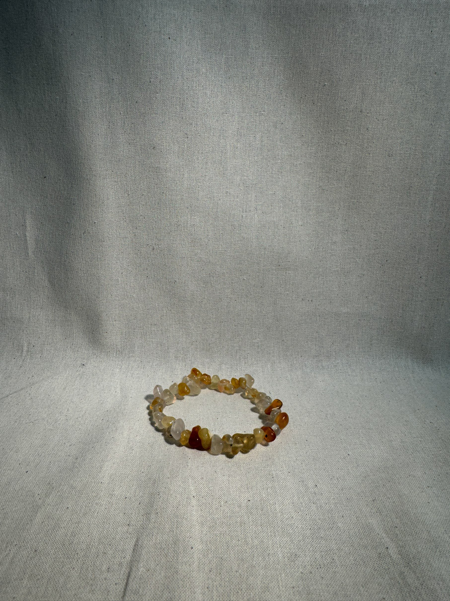 Neutral gemstone bracelet
