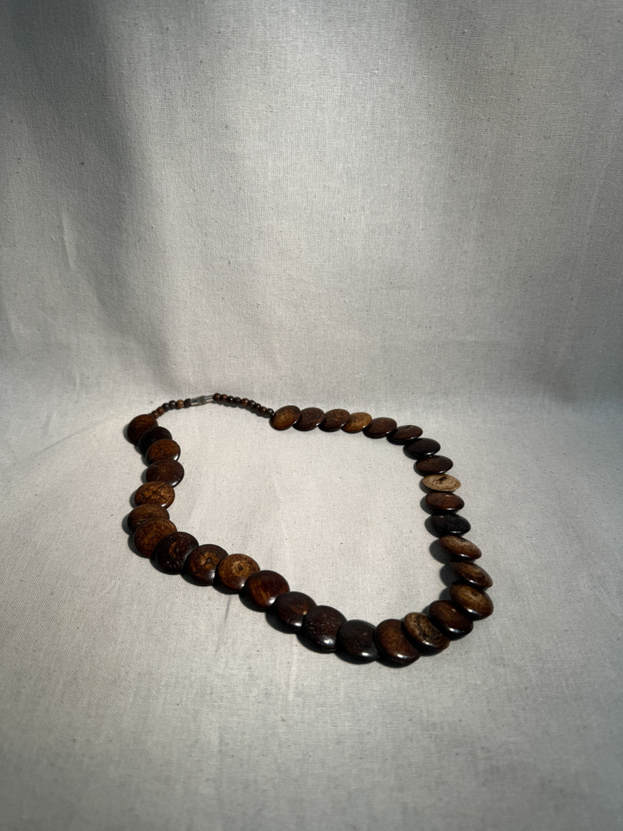 Wooden smartie necklace