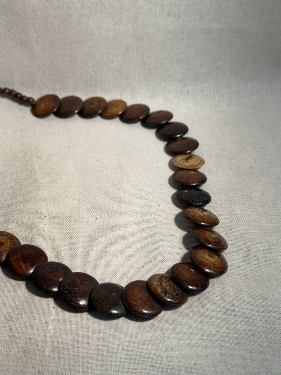 Wooden smartie necklace
