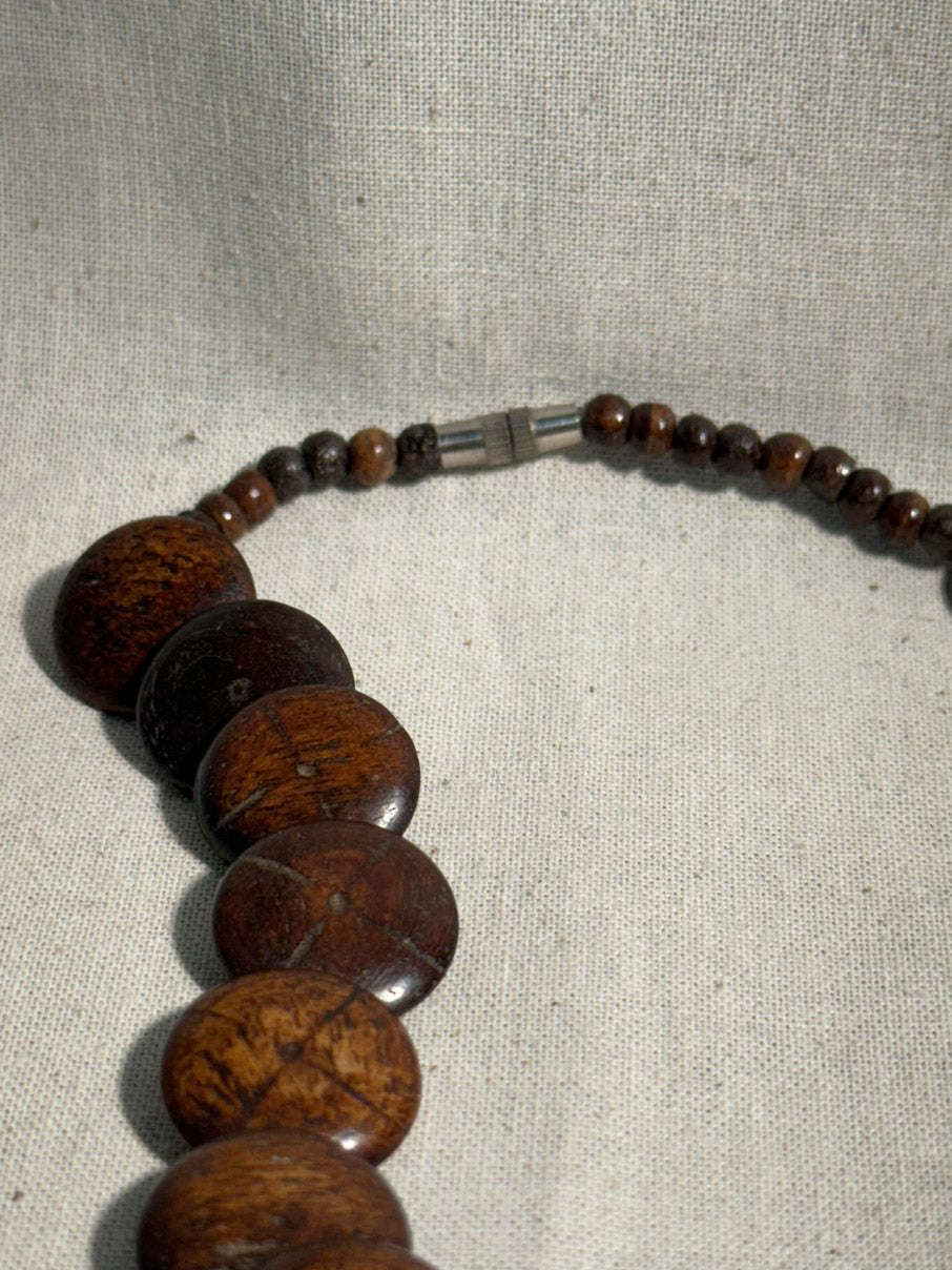 Wooden smartie necklace