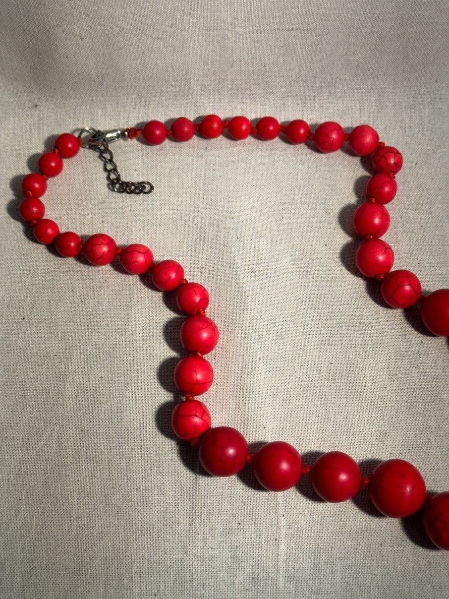 Netstone bead necklace