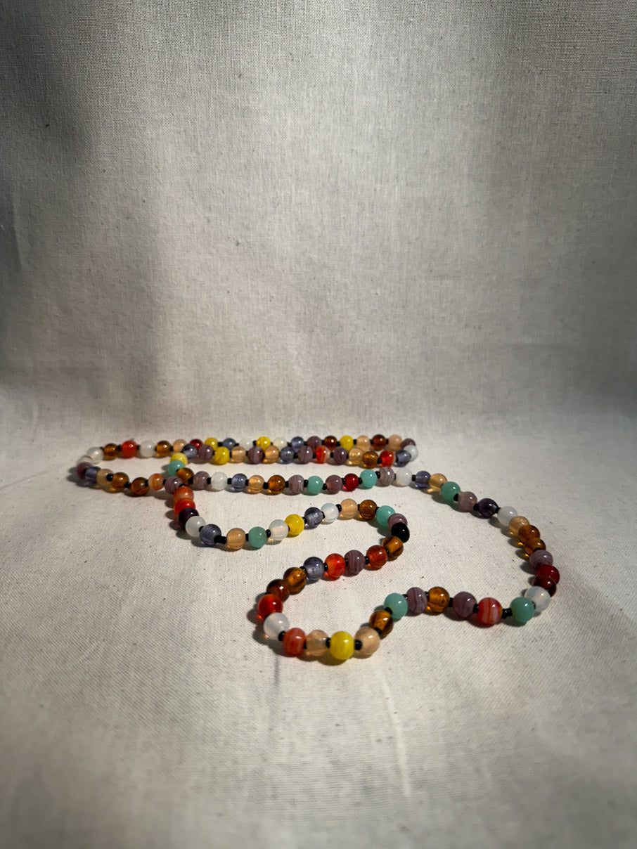 Bon bon glass bead necklace
