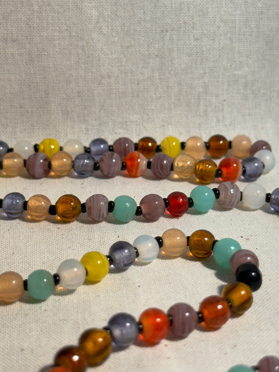Bon bon glass bead necklace