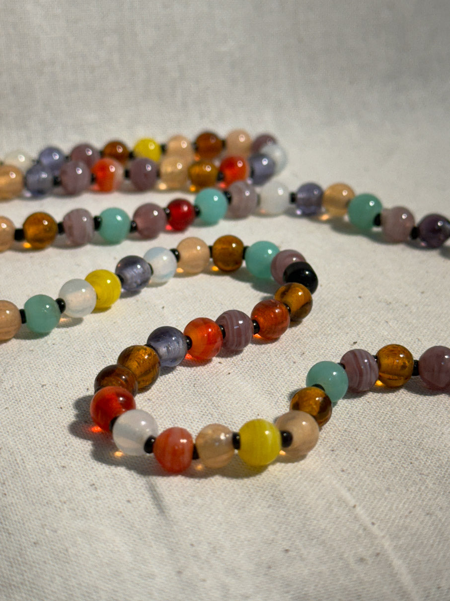 Bon bon glass bead necklace