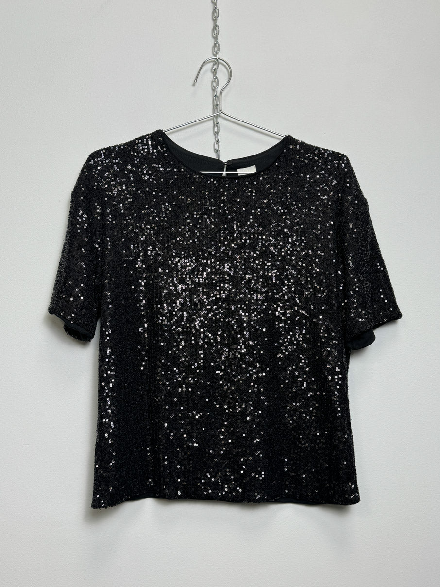 Sequinned t-shirt (S)