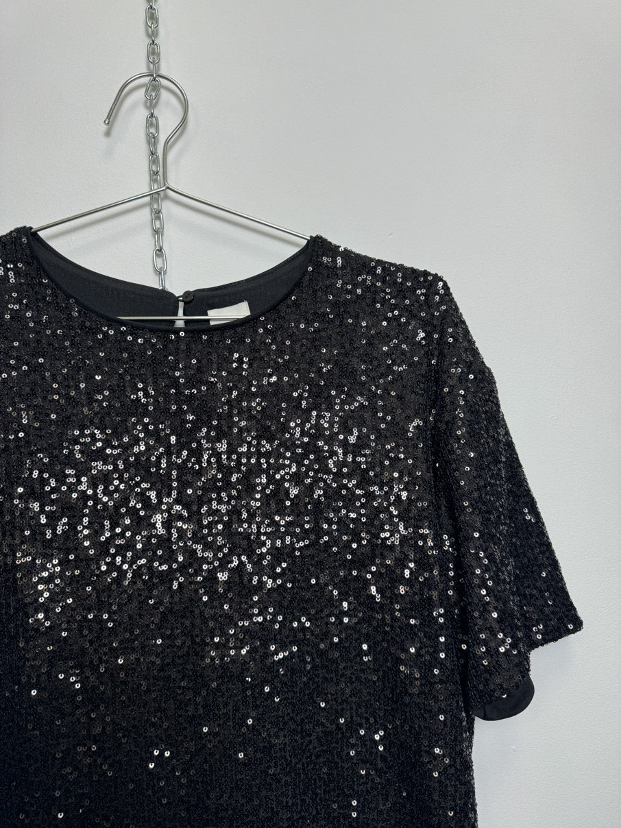 Sequinned t-shirt (S)