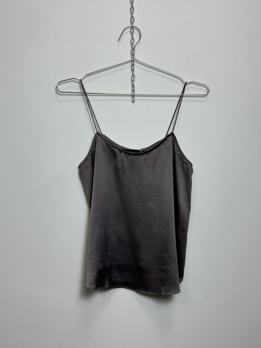Satin spaghetti strap cropped vest (XS)