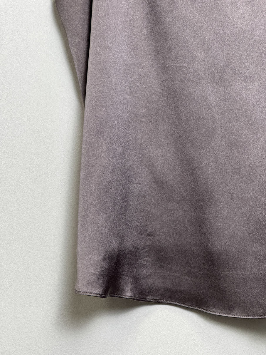 Satin spaghetti strap cropped vest (XS)