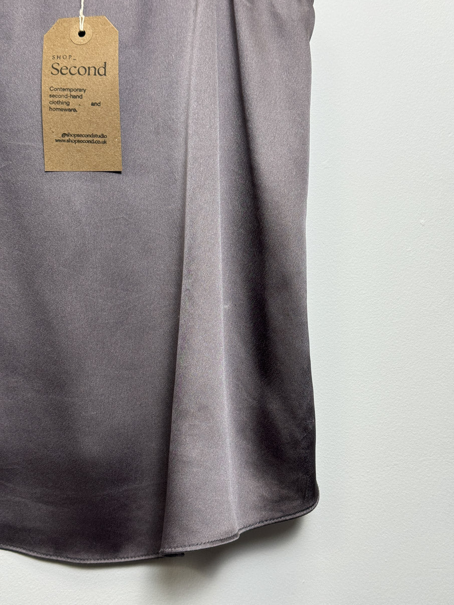 Satin spaghetti strap cropped vest (XS)