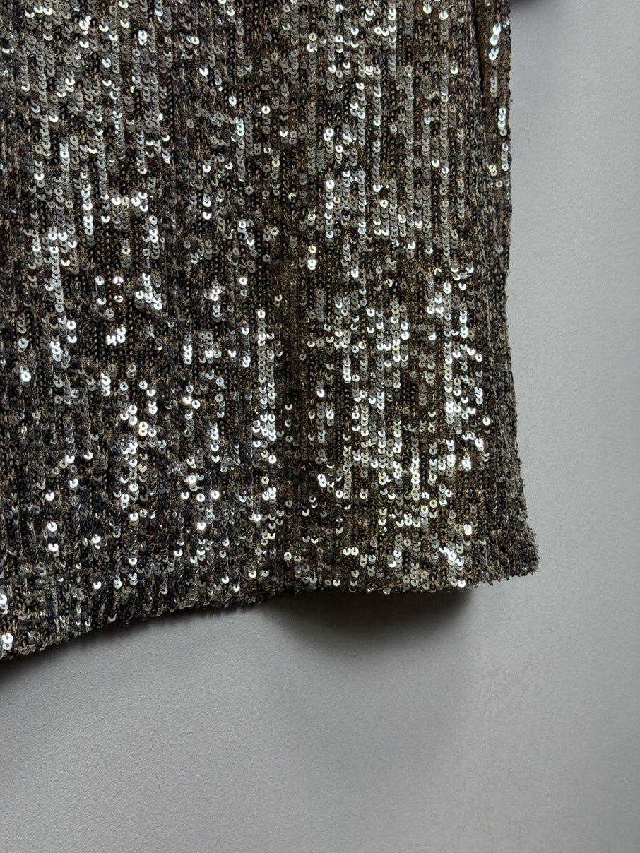 Sequined lined t-shirt (S)