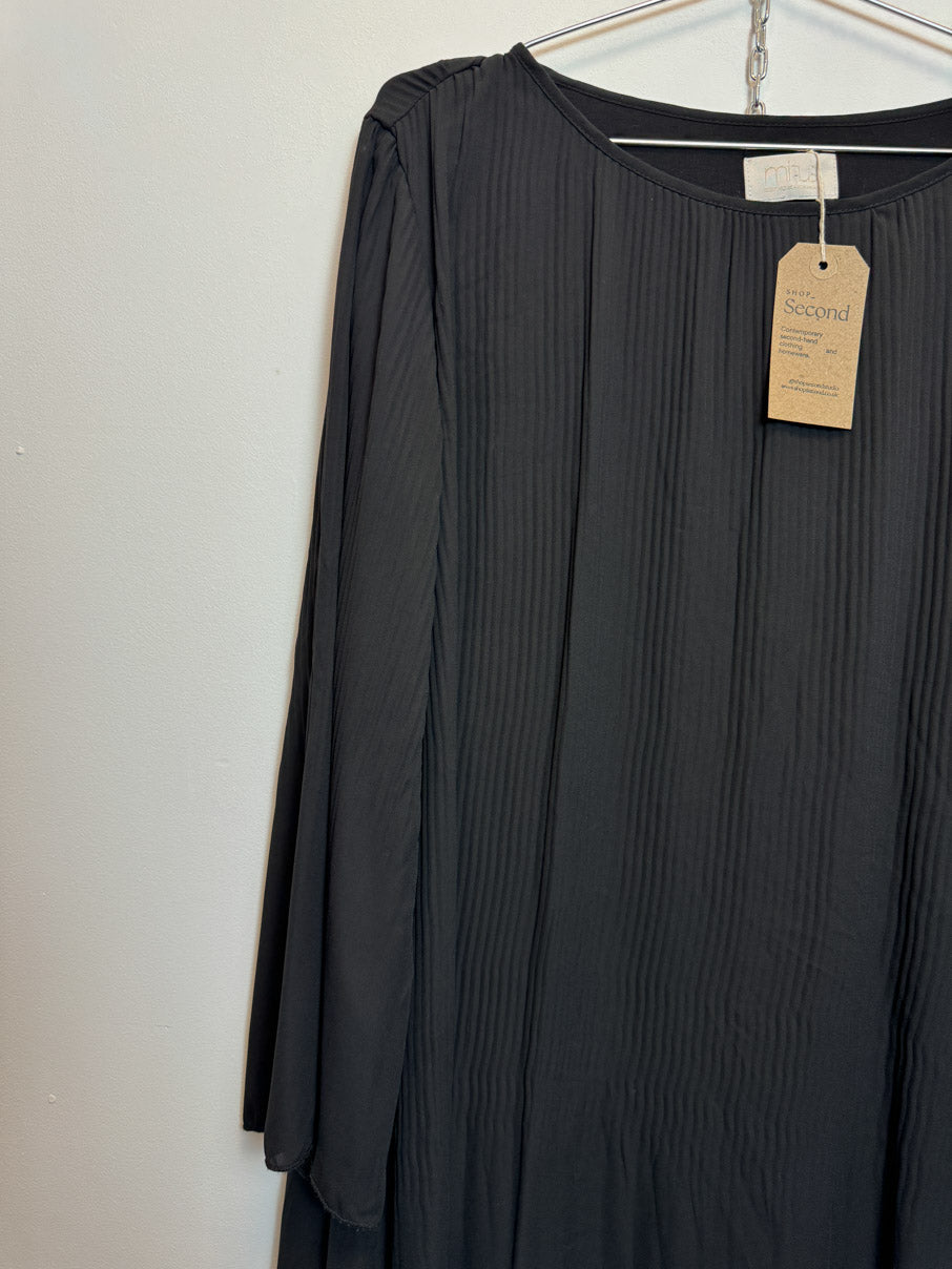 Plisse 60s midi dress (M)