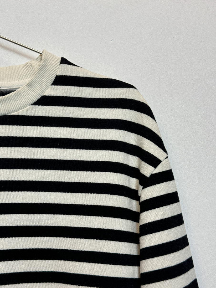 Breton stripe jersey sweatshirt (M)